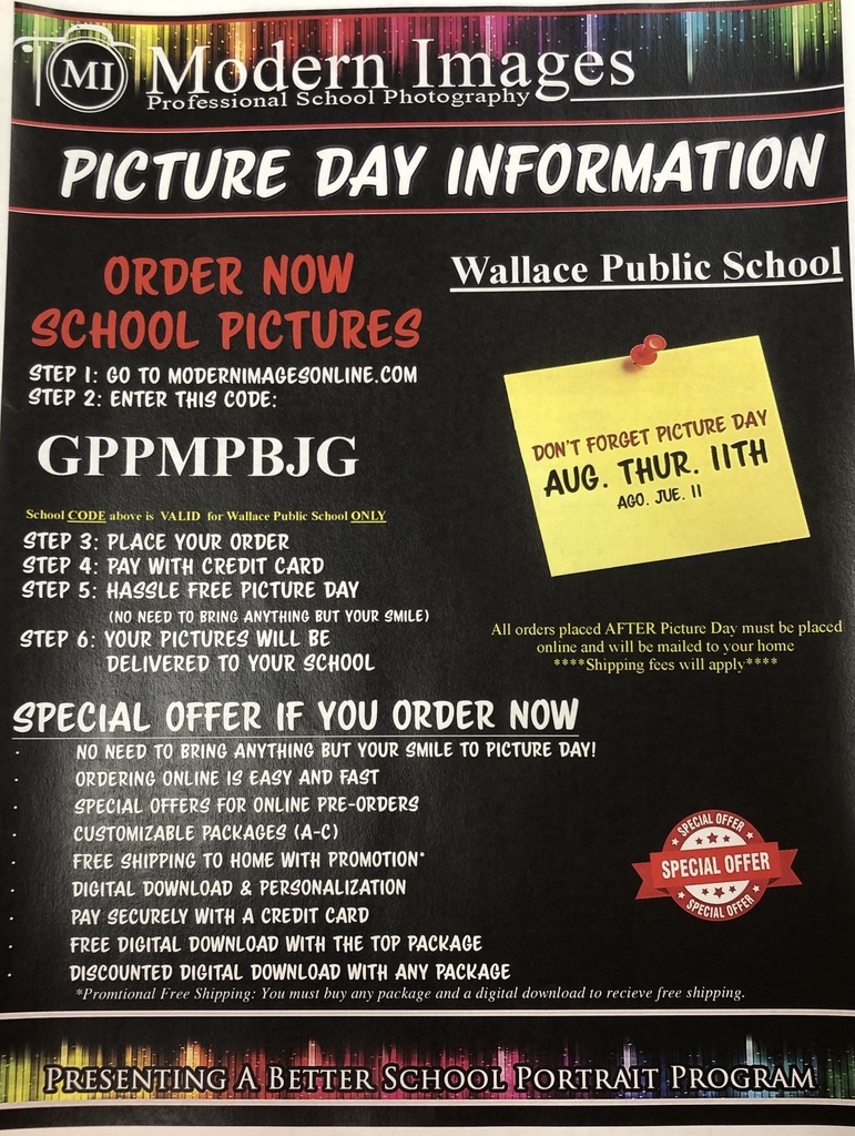 Picture day information