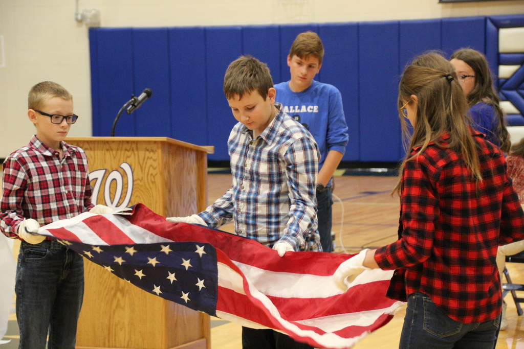 Veteran's Day 2022- 6th grade flag folding
