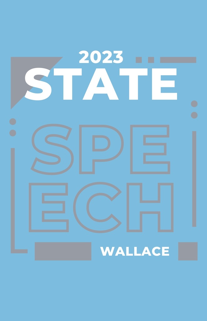 State Speech shirt front