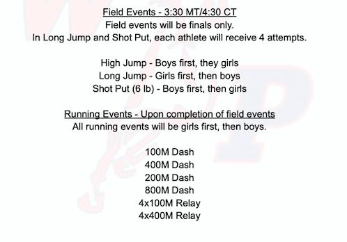 6th grade track @WP 4/20